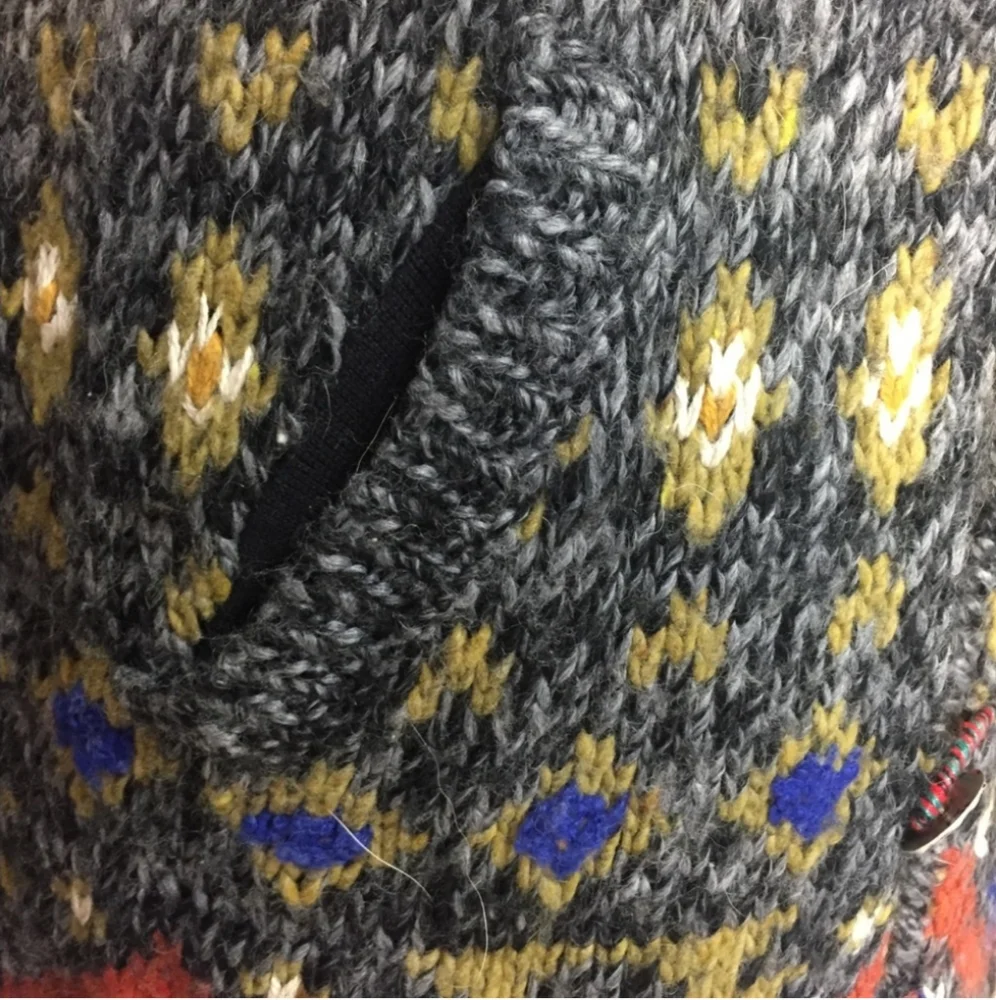 Free People Mascot Tiger Cardigan Size Small Wool Blend Button Front